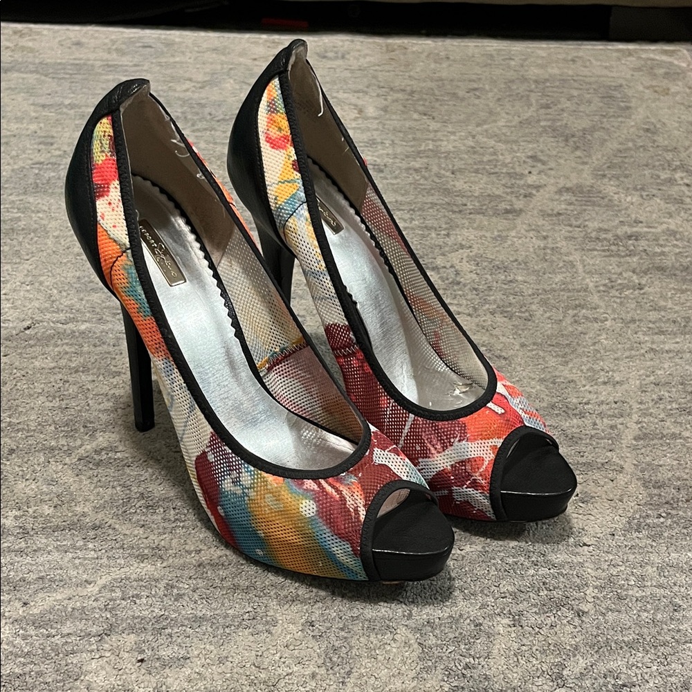 Report Signature Multicolor Peep-Toe Heels